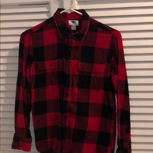 Red and Black Flannel Shirt